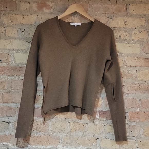 tibi v neck sweater